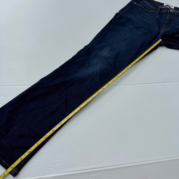 Frame Franklin Le High Straight Denim Classic Indigo Jeans - Picture 9 of 13